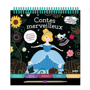 Creative activities mes tableaux à gratter contes merveilleux Auzou image-0