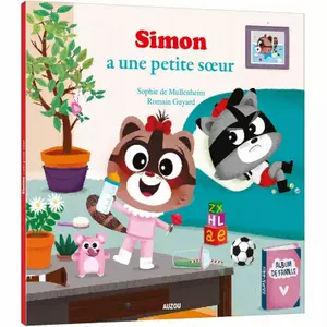 Book for simon has a little sister Auzou image-0