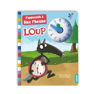 Book for j'apprends à lire l'heure avec loup Auzou image-0