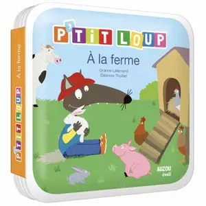 p'tit loup à la ferme bath book Auzou image-0