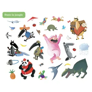 Paquete de pegatinas Mi aventura con los lobos Auzou image-1