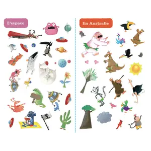 Paquete de pegatinas Mi aventura con los lobos Auzou image-2