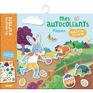 Stickers my Easter stickers augustin the rabbit Auzou image-0
