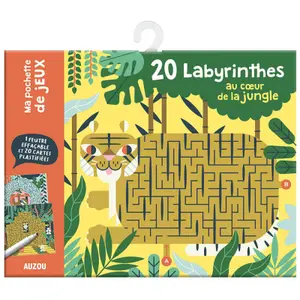 Board games 20 labyrinths in the heart of the jungle Auzou image-0