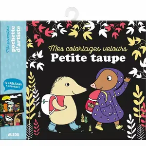 Coloriage mes coloriages velours petite taupe Auzou image-1