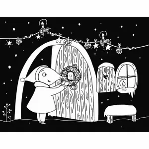 Coloriage mes coloriages velours petite taupe Auzou image-0