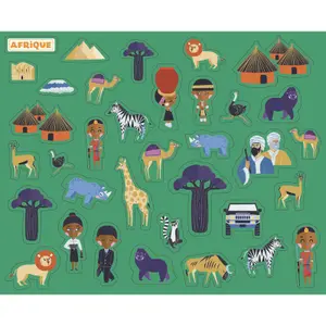 Stickers my poster to animate the world Auzou image-0