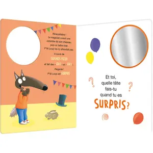 Book for the p'tit loup emotions mirror Auzou image-1