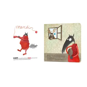 Book for the wolf who wanted to change color mes p'tits albums à toucher Auzou image-1