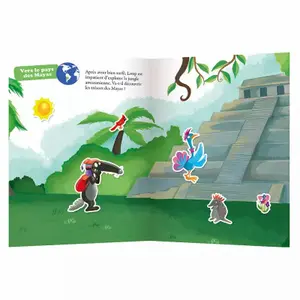 Stickers my clever stickers wolf around the world Auzou image-1