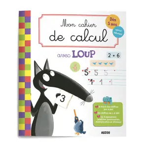 Educational games mon cahier de calcul with loup Auzou image-0