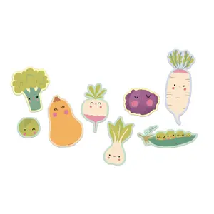 My bag of 50 large vegetable stickers Auzou image-0