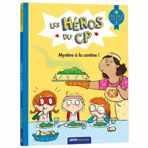 Book for heroes of cp level 1 mystery in the canteen Auzou image-0