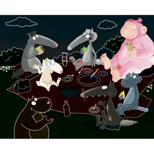 Scratch card my scratch cards my wolf artist pouch Auzou image-0