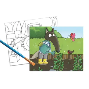 Peinture ma peinture magique avec p'tit loup a la ferme Auzou image-0