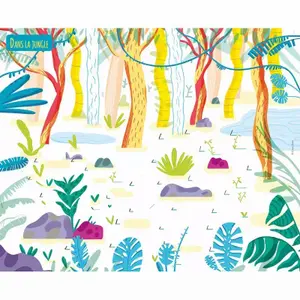 Stickers my funny animals coloring stickers Auzou image-0