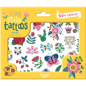 Creative activities mes p'tits tattoos flowers Auzou image-1