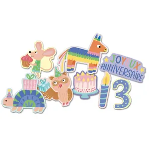 Stickers my 100-pack of birthday stickers Auzou image-0
