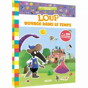 Stickers my clever stickers wolf time travel Auzou image-0
