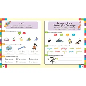 Jeux éducatifs mon cahier de lecture avec loup Auzou image-1