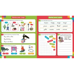 Jeux éducatifs mon cahier de lecture avec loup Auzou image-2