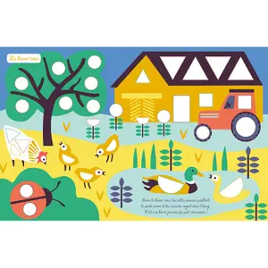 My first farm shapes stickers Auzou image-1