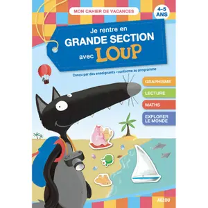 Book for je rentre en grande section avec loup cahier de vacances 2022 Auzou image-0