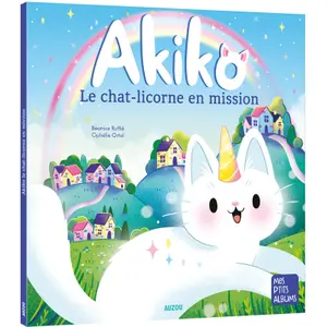 Book for akiko the unicorn cat on a mission Auzou image-0