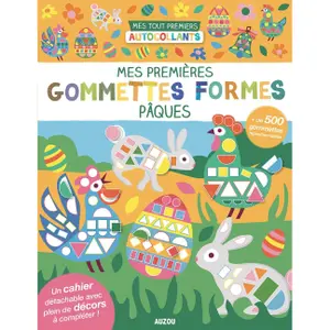 Book mes premières gommettes formes pâques Auzou image-0