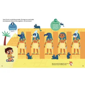 The Lost Treasure of the Pyramid game book for little adventurers Auzou image-2