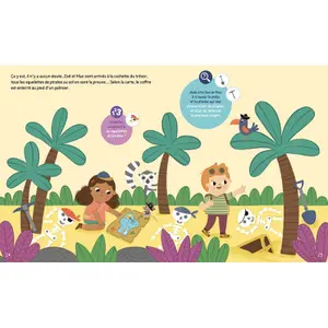 Little Adventurers' Play Book The Pirates' Hidden Treasure Auzou image-1
