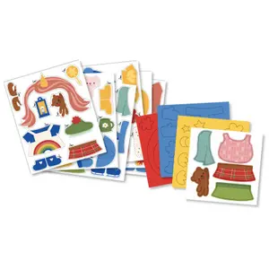 Creative activities my collage workshop I dress my animals Auzou image-1