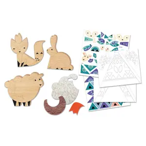 Creative activities ma petite tribu en bois Auzou image-0