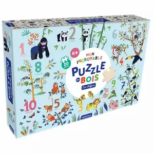 20-piece puzzle my incredible wooden puzzle numbers Auzou image-0