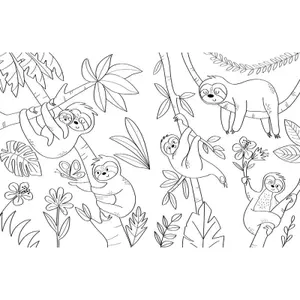 My big coloring pages animals of the world Auzou image-1