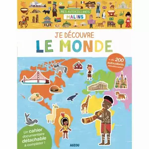 Autocollants mes autocollants malins je découvre monde Auzou image-0