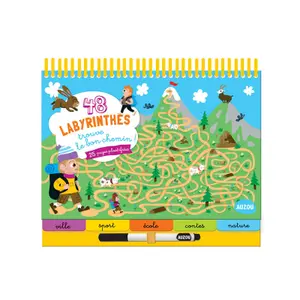 Book for 48 labyrinths find the right way Auzou image-0