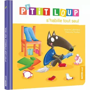 Book for p'tit loup s'habille tout seul Auzou image-0