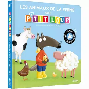 Book for farm animals with p'tit loup Auzou image-0