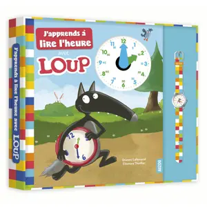 Book for j'apprends à lire l'heure avec loup Auzou image-0