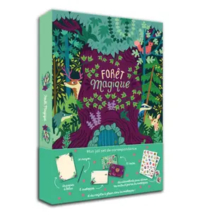 Book for magic forest my pretty correspondence set Auzou image-2
