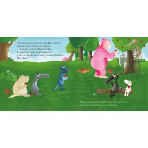 Book for the wolf who wanted to go to school Auzou image-2