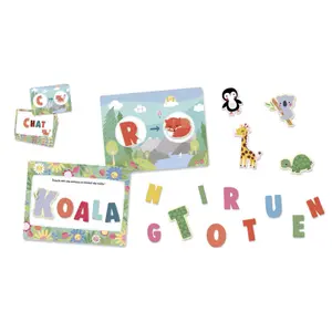 Mon petit coffret magnanté abécédaire stickers Auzou image-0