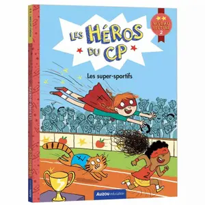 Livre pour les héros du cp niveau 2 les super-sportifs Auzou image-0