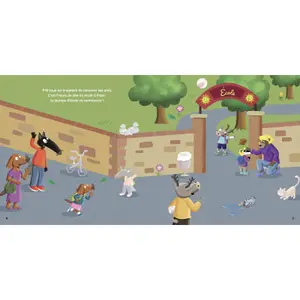 Autocollants mon cahier d'autocollants p'tit loup vive l'école Auzou image-1