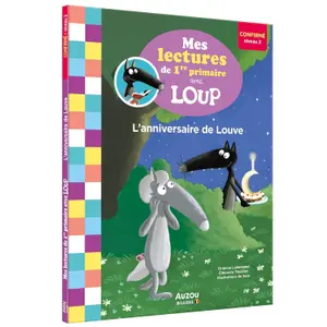 Book mes lectures de 1re primaire avec loup - my 1st grade readings with wolf - l'anniversaire de Auzou image-0