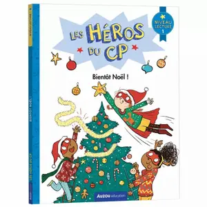 Book for heroes of cp level 1 soon christmas Auzou image-0