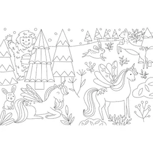 Coloriage mes grands coloriages joli hiver Auzou image-1