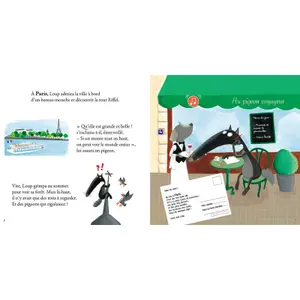 Book for the wolf who wanted to go around the world in music Auzou image-1