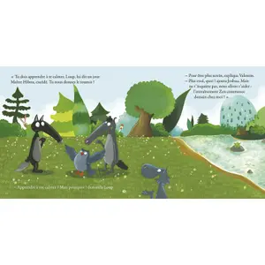 Books for my most beautiful wolf stories emotions / ocean / mountains / new friend / paris Auzou image-1